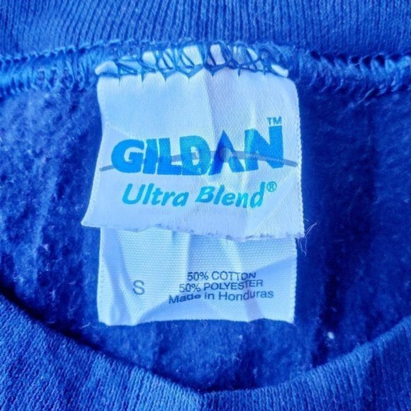 Vintage 90s Oxford University Crewneck Blue Unisex Sweatshirt. Size Small - Picture 4 of 5